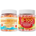 NEVISS Vitamine D3 K2 Gommies + Complexe Vitamine B100