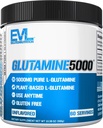Pure Vegan L-Glutamin-Pulver-Ergänzung - Evlution Nutrition Nitric Oxide Booster 5g L Glutamin-Ergänzung für Post Workout-Recovery Enhanced Pumps Gut Health Energy and Immunity - Unflavored