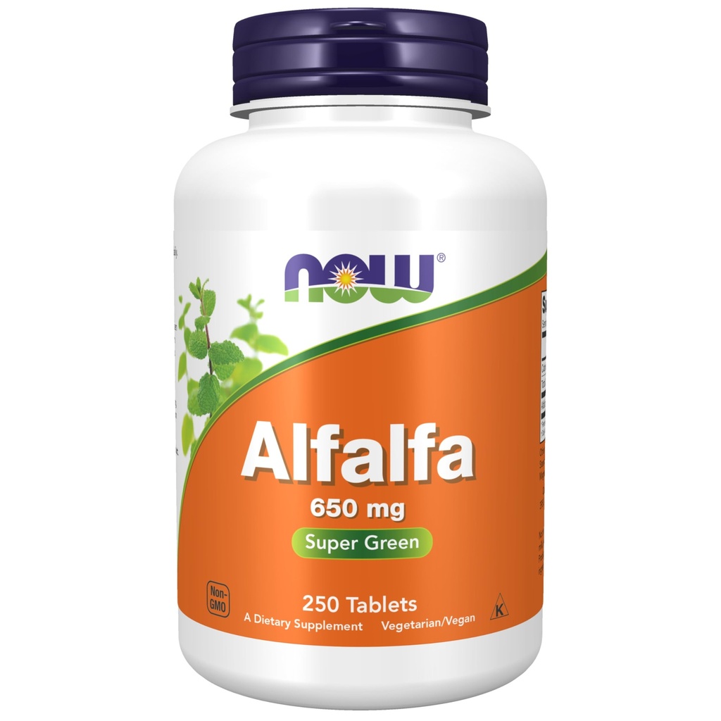 JETZT Nahrungsergänzungsmittel, Alfalfa 650 mg Quelle von Vitamin K, Green Superfoods, 250 Tabletten