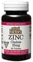 Natural Factors - Zinc Chelate 25mg, Support for Healthy Skin & Immune Function, 90 Tablets