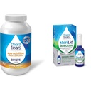 TheraTears 1200mg Omega 3 Supplement für Augenernährung, Bio Flaxseed Triglycerid Fischöl und Vitamin E, 180 Count & SteriLid Eyelid Cleanser und Gesichtswäsche, für Irritated Eyes, 2 fl oz Spray