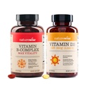 NatureWise Vitamin B Complex 360 Softgels[1-Jahresversorgung] & Vitamin D3 5000iu 360 Count Mini Softgels[1-Jahresversorgung] Bundle