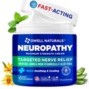 OWELL NATURALS Neuropathie Creme Extra Stärke Nerve Reliefcreme für Fuß, Hände, Beine, Zehen mit Arnica, Vitamin B6, Aloe Vera, MSM - Made in USA