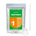 wananfu Größe 1 Leere Kapseln Vegetarisch (100 Zähler) Bundle mit Micro Lab Spoon, Klare füllbare Veggie Pillen Kapseln Größe 1 für die Herstellung Ihrer eigenen Ergänzungen