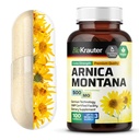 BIO KRAUTER Arnica Montana Capsules - 500 mg Arnica Capsules pour Bruising et Gonflement - Vegan - 100 Compte
