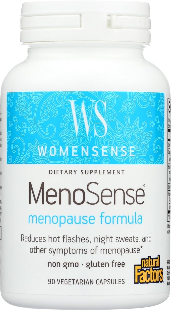 WomenSense MenoSense von natürlichen Faktoren, natürliche Ergänzung zu helfen Menopause Symptome zu verbessern, Vegan, Non-GMO, 90 Kapseln