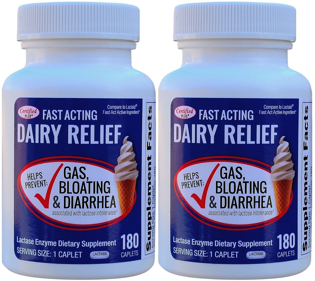 Fast Acting Lactase 360 Caplets Generische Lactase Fast Act 9000 FCC Units pro Caplet