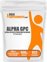 BulkSupplements.com Alpha GPC Powder - Choline Supplements, Alpha GPC 300mg - Unflavored & Glutenfrei, 600mg pro Servierung, 500g (1.1 lbs) (Pack von 1)