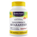 Origines saines Astaxanthine 12 mg (Natural, Astapure, Triple Strength, Non-OGM, Sans gluten, Eye Support, Joint Support, Immune Support), 60 Softgels