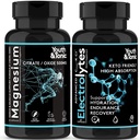Complexe Magnésium à haute absorption + Pilules d'électrolytes - Mag Minéraux Vitamines de Citrate de Magnésium Premium Supplément à l'oxyde pour les crampes de jambe Mal Muscle Bone Soutien Récupération d'endurance Nerve Santé