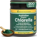 Biogenesis Organic Chlorella Powder – 200g | Australian Grown | BioDynamic Cracked Cell Wall | Rich in Chlorophyll, Vitamine & Minerals | Unterstützt Energie & Immunität | Vegan Pulver