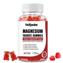 Magnesium Taurate Gummie mit Magnesium Taurat, Magnesium Glycinat & Magnesium Citrat-für Herzgesundheit, Muskeln Funktion, Mood-Unterstützung-Vegetarisch, Non-GMO