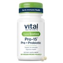 Hyperbiotics Vital Nährstoffe Pro-15 Präbiotika und Probiotika für Frauen und Männer | 15 Science Backed Strains | Unterstützt okziale Verstopfung, Durchfall, Gas & Bloating | 30 Vegan Time Release Pearls