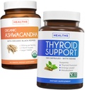 Bundle of Thyroid Support & Ashwagandha - Revive & Thrive Pack - Schilddrüsenunterstützung mit Iodine (Non-GMO) Verbesserung der Energie & Organic Ashwagandha mit 1350mg Ashwaganda Wurzelpulver pro Serviere