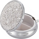 Medizin Organizer Box Pocket Pharmacy Bling Travel Pille Case Box für Geldbörse Mini Pille Halter Organizer Kleine Pille Behälter für Vitamin (Silber)