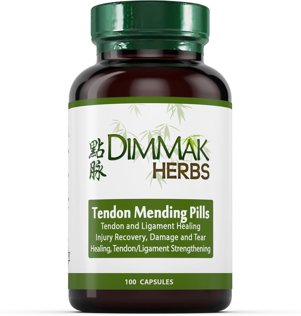 Zertifizierte Bio Tendon Ergänzungen: Tendon und Ligament Regeneration und Reparatur von Dimmak Kräuter - 100 Caps 500mg