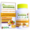 Capsules curcuma premium avec gingembre et poivre noir. Supplément curcuma de Curcumine curcuma 95 % Curcuminoïdes et racines de gingembre TousNatural NonGMO NO Poudre de riz NON Stéarate NON Silica NO Gluten 90ct