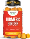 Supplément curcuma - Complexe Curcumin C3 + racine de gingembre pour la santé articulaire et Gut - Supplément curcuma naturel curcuma 95% Curcuminoides. Contient 260mg d'extrait de tumérique. 60 Gommies Turcuma à saveur de mangue