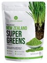 Geweihfarmen - 100% reines Bio-Neuseeland Super Greens Powder, 40 Portionen, 200g - Weizengras, Gerstegras, Chlorella, Spirulina - Vegan, Glutenfrei, Chlorophyll Rich, für Energie und Detox