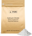 Reine Original Zutaten Calcium Citrat (1lb) Calciumergänzung, keine Zusatzstoffe oder Füllstoffe