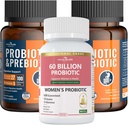 Ensemble complet de santé gustative et digestive pour toute la famille : 100 milliards de probiotiques + probiotiques féminins