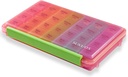 Sukuos Wöchentliche Pille Organizer 7 Tage 4 Mal pro Tag, Feuchtigkeit-Resistant große tägliche Pille Box Medizin Fälle für Vitamin/Fish Oil/Supplements (Pink)