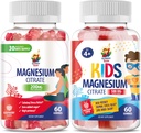 Magnesiumgummis für Kinder & Erwachsene - 500mg - Kalm Magnesium Kaugummis - Magnesium Citrat Kaubare Ergänzung für Mood & Muskelunterstützung