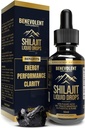 Pure Himalayan Shilajit gouttes liquides - 1000mg Natural Shilajit gouttes - 85+ Trace Minerals & 40% Acid Fulvic pour l'énergie boost, detox nettoyage, force et immunité support - 50 jours d'approvisionnement