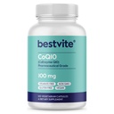BESTVITE Coenzyme CoQ10 100mg (120 Capsules végétariennes) Fermenté naturellement - Pas de stéarate - Pas de remplissage - Vegan - Non OGM - Sans gluten