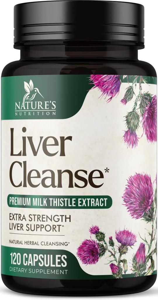 Nettoyer le foie et la formule de réparation - 20-en-1 supplément de soutien du foie avancé avec le chardon de lait silymarin, racine de dandelion, extrait d'artichaut, curcuma, choline et betterave - 120 capsules de légumes