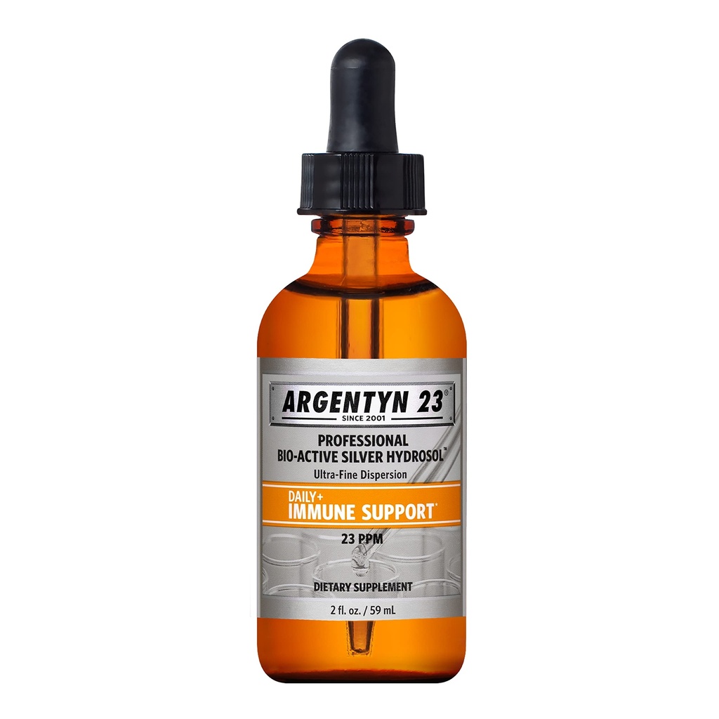 Argentyn 23 Professional Immununterstützung - Kolloidal Silber, Bio-Active Silber Hydrosol, 23 ppm, Flüssigkeitstropfen, 2 Fl Oz (59 mL)