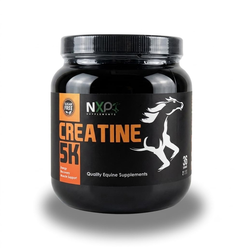 Creatine 5K - Energie Muskelunterstützung Erholung Kraftfestigkeit Ausdauer Stamina Ergänzungen für Pferde 2 lb (36 Servierungen)