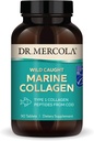 Dr. Mercola Wild Caught Marine Collagen, 30 Servierungen (90 Tabletten), Typ I Collagen Peptides, Nahrungsergänzung, Fördert jugendliche Erscheinung, Non-GMO, MSC zertifiziert
