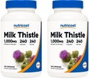 Nutricost Thistle de lait 1000mg équivalent, 240 Capsules (2 Pack) - 250mg d'extrait 4:1 - Vegan, non-OGM et sans gluten