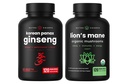 NutraChamps Capsules Ginseng coréennes et Lions Mane Capsules 2 Pack Bundle