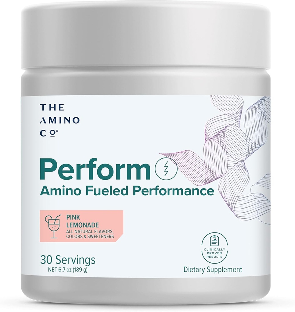 Das Amino CO – Perform Pre-Workout Pulver mit LF, Stevia-Sweetened Energy Support für Männer & Frauen – Pink Lemonade (6.7 oz)