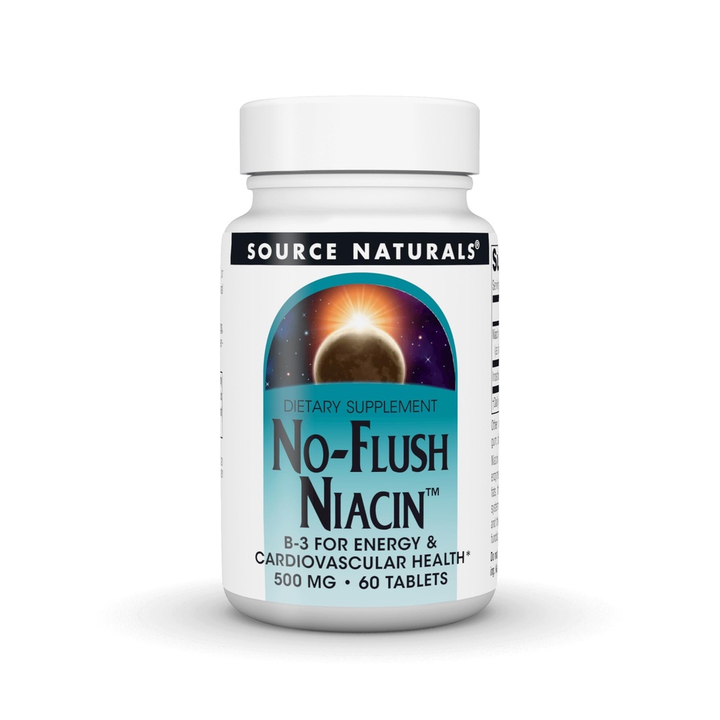 Quelle Naturals No-Flush Niacin, B-3 500 mg - 60 Tabletten
