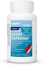 Basic Care Stool Softener Laxative, Docusate Sodium 100 mg, Softgels, für Constipation Relief, 100 Count