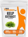 BulkSupplements.com Kelp Extract Powder - Kelp Supplement, Brauner Nahtextrakt, Nahtpulver - Glutenfrei, 500mg pro Servierung, 100g (3,5 oz) (Pack von 1)