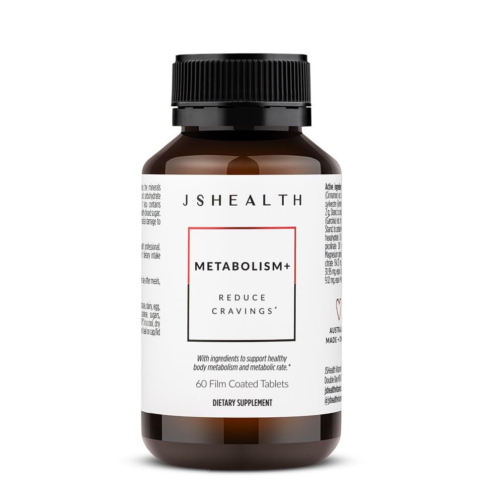 JSHealth Vitamine, Metabolismus+ Formel, Gesunde natürliche Energie Unterstützung, Metabolismus-Wartungsergänzung (60 Kapseln)
