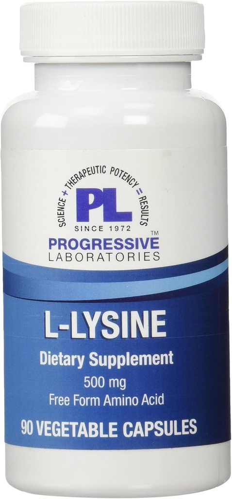 Supplément L-Lysine de Laboratoires Progressifs, 500 mg, 90 Nombre