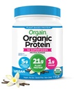 Protéines végétales organiques d'orgaine + 50 Superaliments Poudre, Vanilla Bean - 21g Protéines à base de plantes, 8g Fibres prébiotiques, Pas d'ingrédients de lactose, Sans gluten, Pas de sucre ajouté, 1.12 lb (Packaging May Vary)