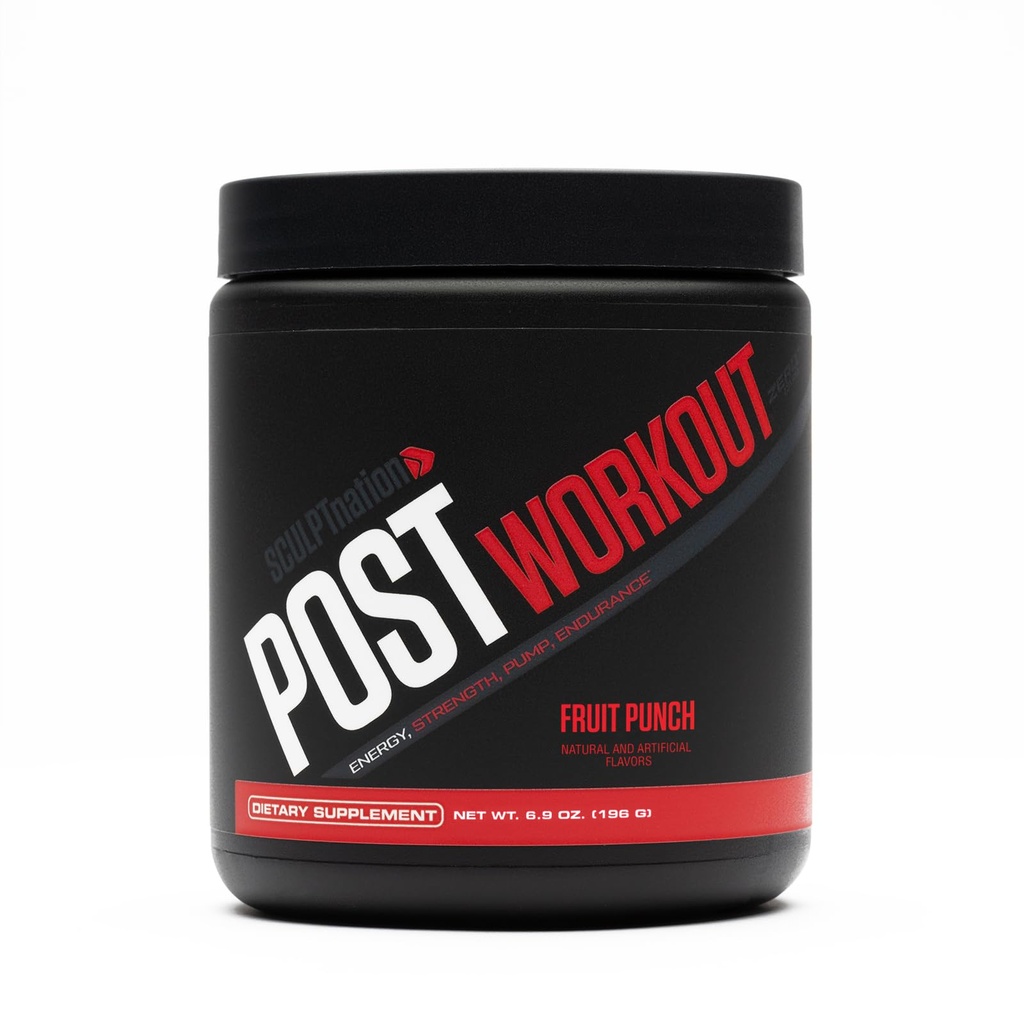 Sculpt Nation by V Shred Post Workout - Creatine Complex post workout Muscle Recovery and Builder with Energy Support, Creatine Monohydrate and Amino Acides, Fruit Punch Flavor - 30 portions