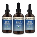 Dr. Mercola Zink-Flüssigtropfen - Unterstützt Immun- & Organ-Gesundheit - 15 mg Organische Zink-Flüssigtropfen - USDA Organic - NSF Zertifiziert - Non-GMO, Gluten-Free & Soy-Free - 3.88 fl oz (3 Pack)