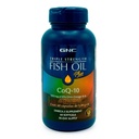GNC Triple Strength Fish Oil Plus CoQ10 Omega 3 Supplement, 1000mg EPA und DHA, 100mg CoQ10, Herz- und Kreislauf-Gesundheit, Plus Haut, Gelenk, Gehirn und Auge, beschichtet, um Fishy Burps zu kontrollieren, 30 Servierungen