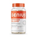 Genius Estrogen Balance, Dim Supplement - Blocker für Männer und Frauen - Hormone, Hormonelle Akne & Menopause - Aromatase Inhibitor mit Trauben Saatgut Extrakt & BioPerine - 30 Kapseln