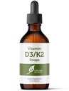 Ultra6 Nutrition Vitamine D et K2 gouttes - Vitamine liquide D3 avec compléments K2 pour adultes - Suppléments VIT D3 et K2 faciles à prendre, sans saveur, très absorbants, fabriqués aux États-Unis (30 ml)
