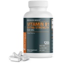 Bronson Vitamine B1 Extra Strength 500 MG High Potency Non-OGM, 120 capsules