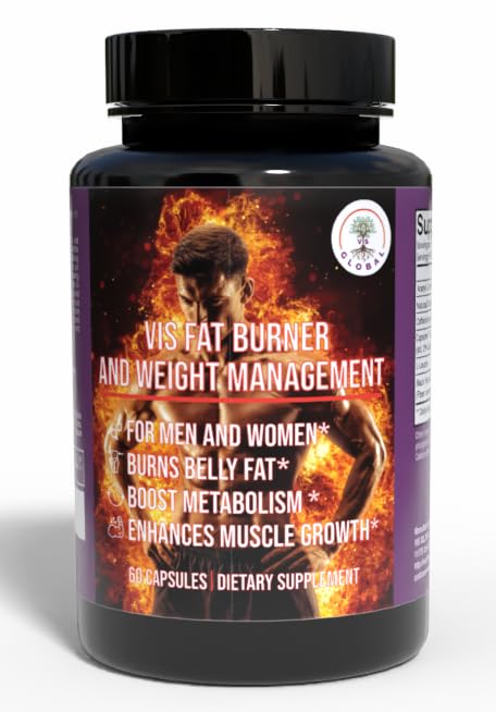 Vis Fat Burner Weight Loss Supplement – Weight Management Fat Burner für Männer und Frauen – Boosts Metabolism, Burns Belly Fat Burner für Frauen, verbessert Muskelwachstum- 60 Kapseln