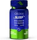 ORZAX Sleep - Melatonin 5 mg, Vitamin B6 & 5-HTP Supplement - Restful Sleep Vitamins für Erwachsene (120 Tabletten)